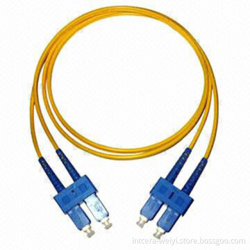 SC/PC-SC/PC SM DX fiber optic patch cord with low IL and high RL (0.9&2.0&3.0 Optional)